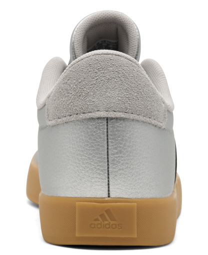 adidas Big Kids VL Court 3.0 Casual Sneakers from Finish Line - Silver, Black, Gum