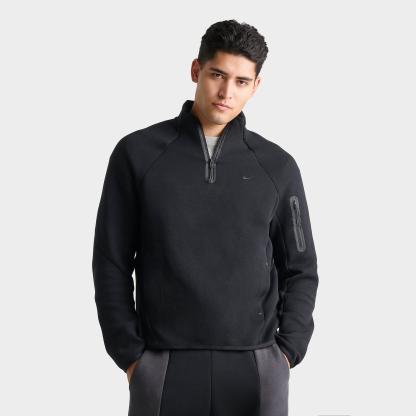 Men's Nithtke Tech Fleece Quarter-Zip Top - Black/Black