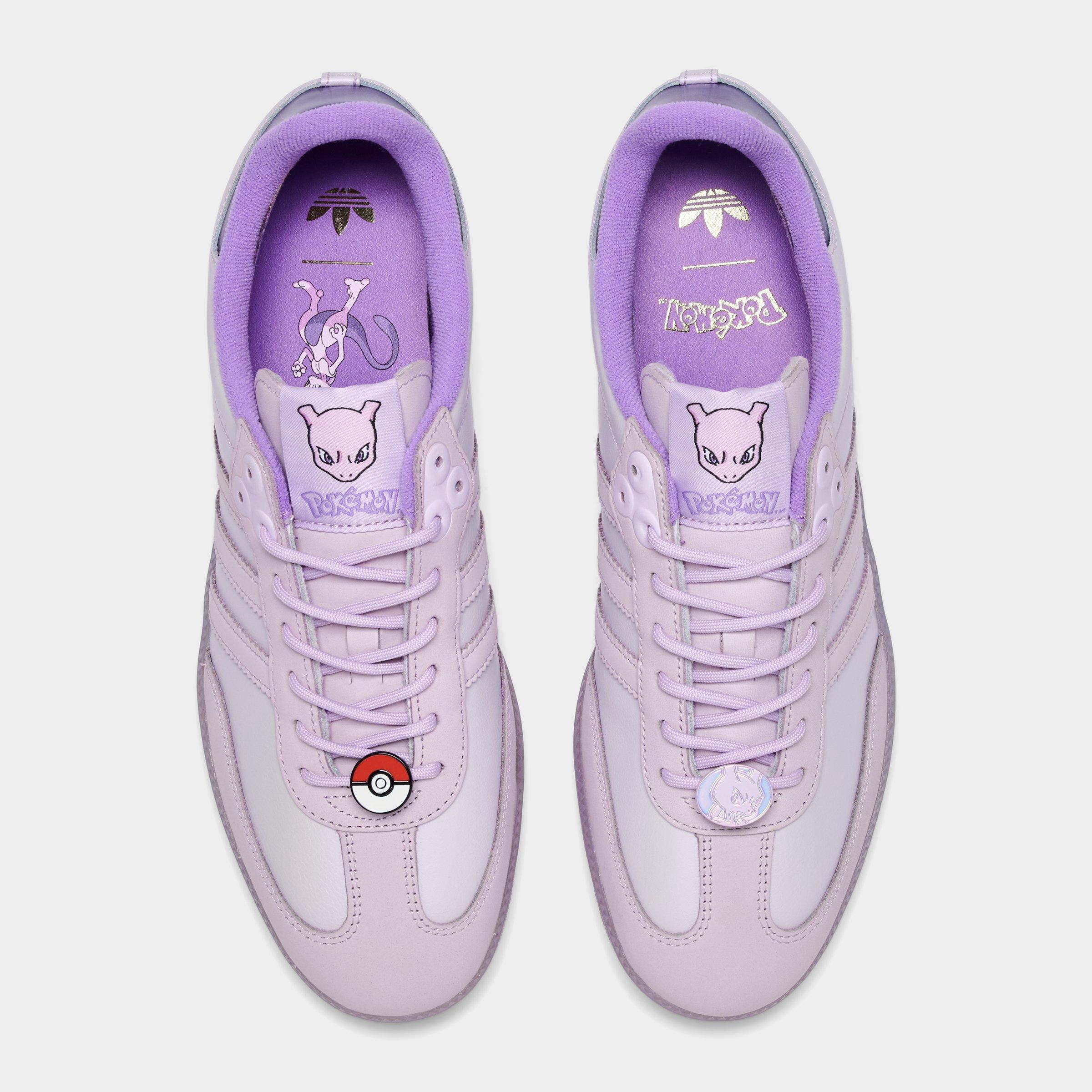 Men's adidas Originals x Pokémon Samba OG Mewtwo Casual Shoes - Ice Lavender/Ice Lavender/Violet Fusion - Top view