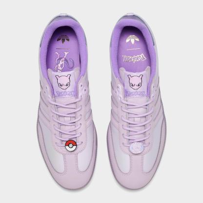 Men's adidas Originals x Pokémon Samba OG Mewtwo Casual Shoes - Ice Lavender/Ice Lavender/Violet Fusion - Top view