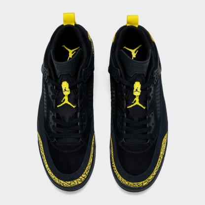 Men's Jordan Spizike Low Casual Shoes - Black/Speed Yellow/Speed Yellow/Black - view 5