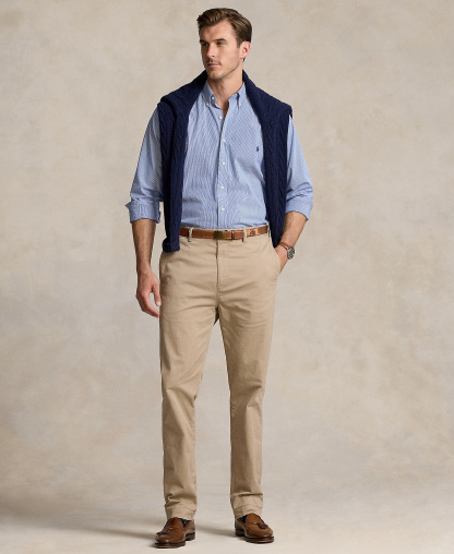 Polo Ralph Lauren Men's Big & Tall Stretch Classic-Fit Twill Pants - Khaki Tan