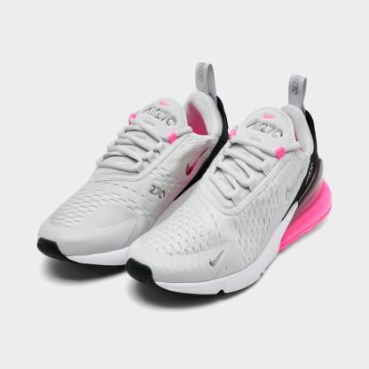 Women's Nithtke Air Max 270 Casual Shoes - Part 1 - Photon Dust/Metallic Silver/Hyper Pink - Both shoes facing left