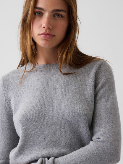 CashSoft Crew Sweater - Heather grey