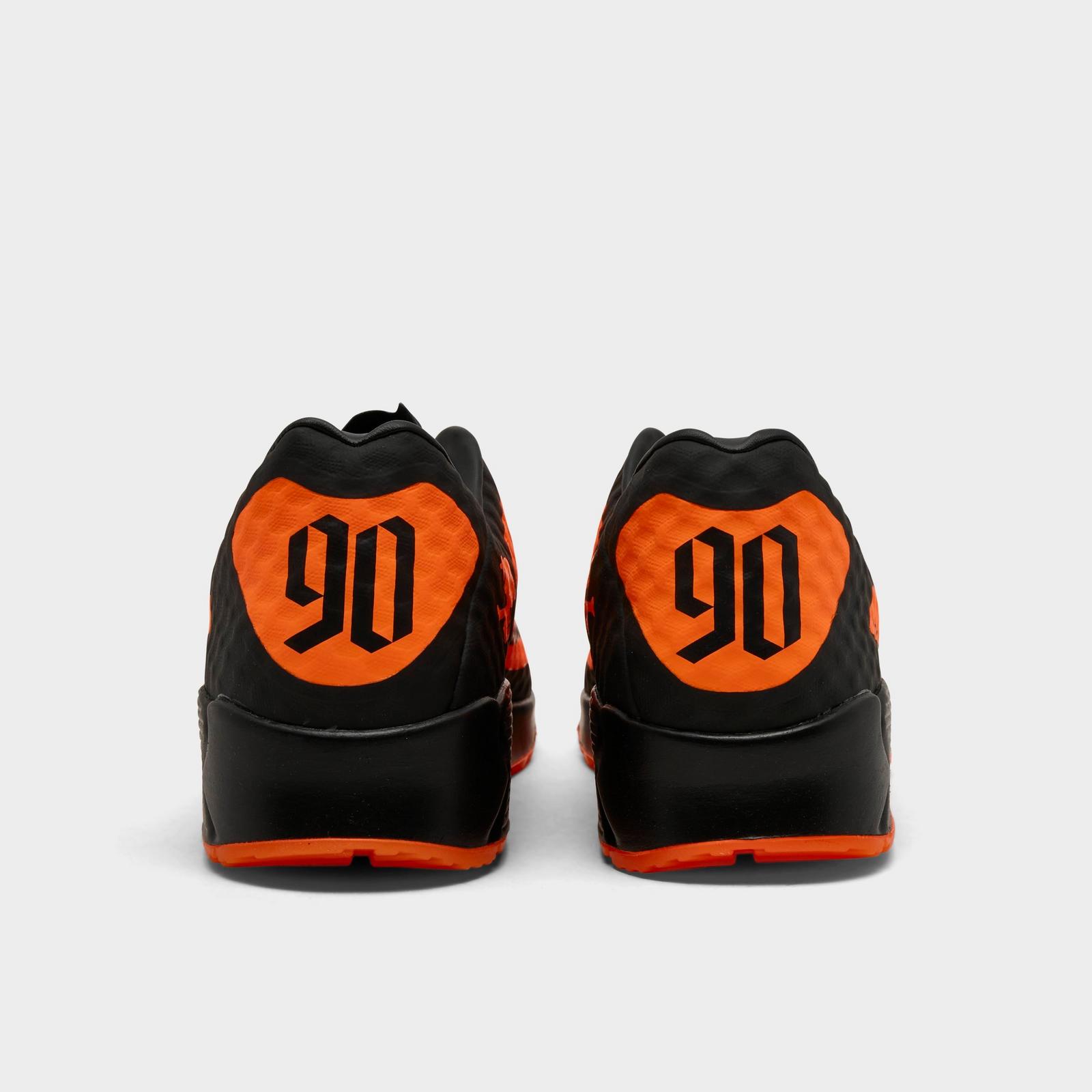 Men's Nike Air Max 90 SE Hypervenom Casual Shoes - Bright Citrus/Black/Total Orange