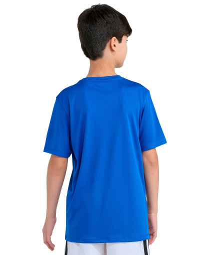 adidas Boys' 8-20 Graphic Print Crewneck T-Shirt - Bright Blue
