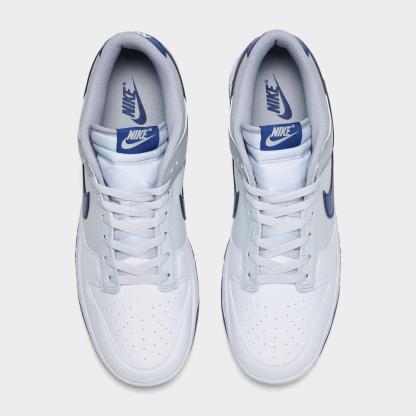 Men's Nithtke Dunk Low Retro Casual Shoes - Part 3 - White/Deep Royal/Pure Platinum/Wolf Grey - Top view