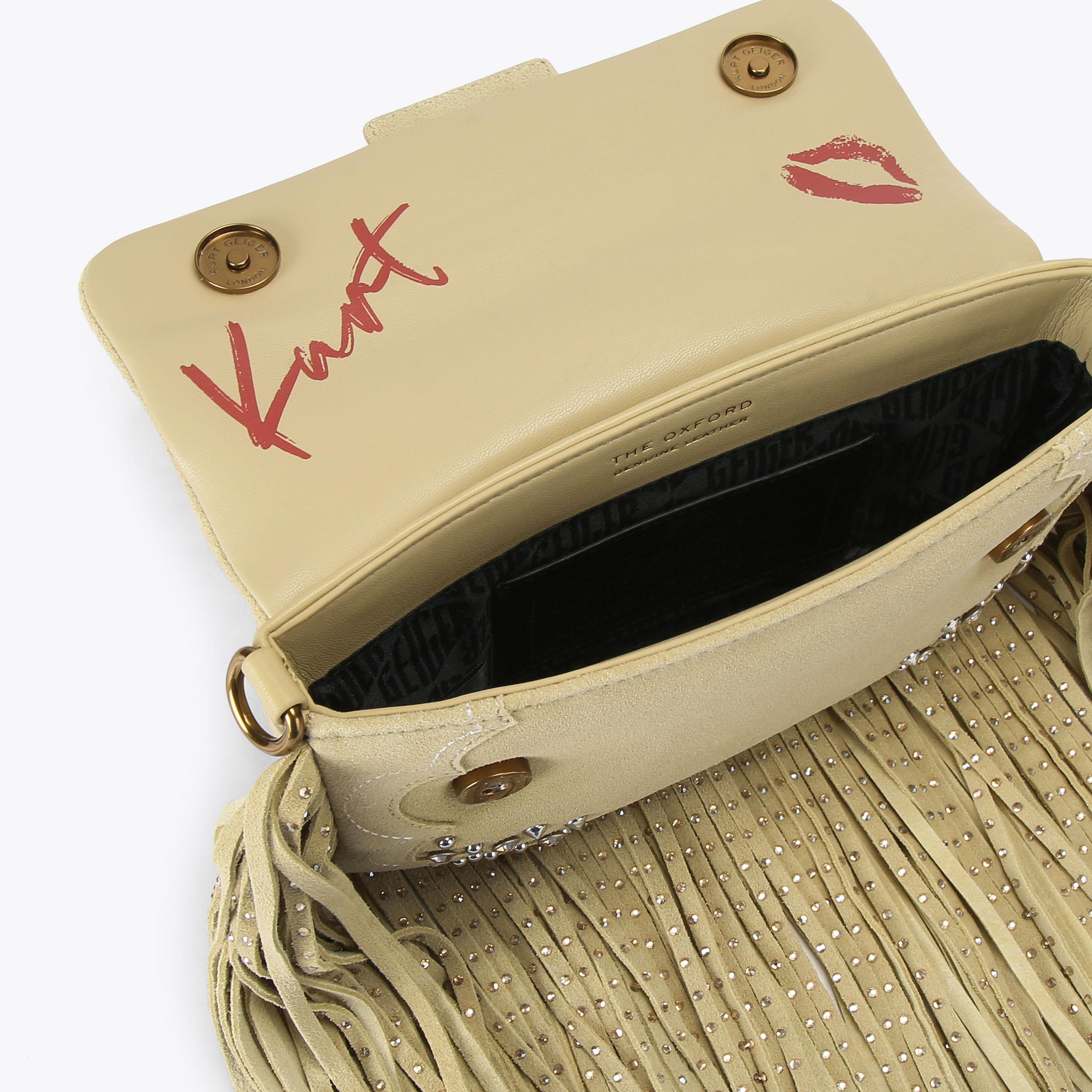 Kurt Geiger London Oxford Fringe Shoulder Bag - White - view 6