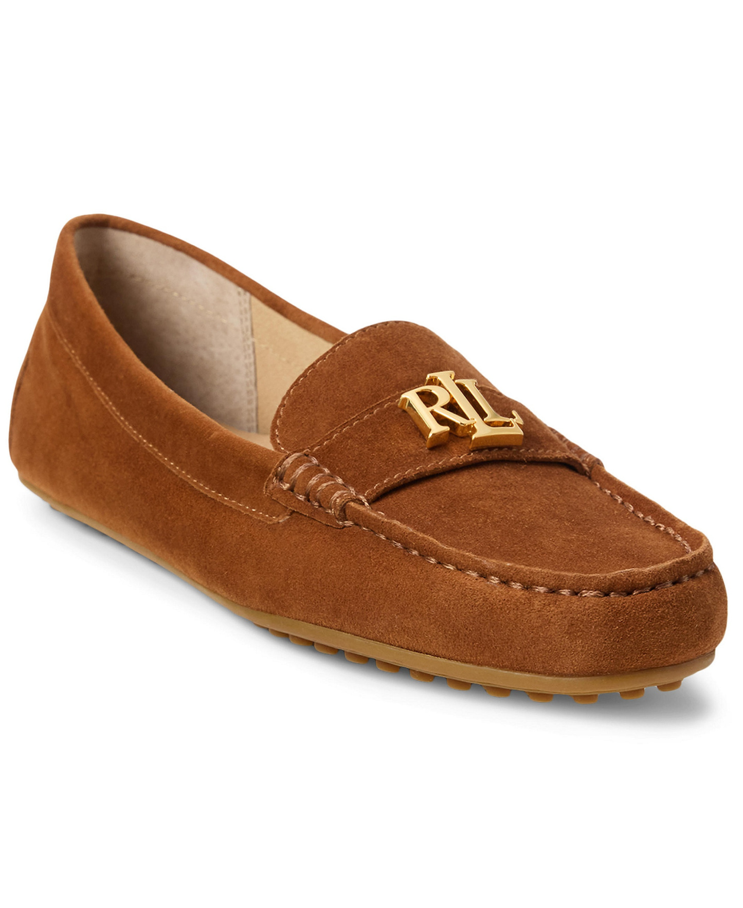 Lauren Ralph Lauren Women's Barnsbury Round Toe Loafers - Lauren Tan Suede