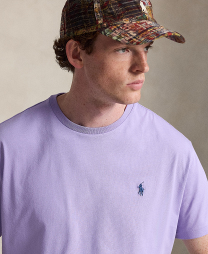 Polo Ralph Lauren Men's Embroidered Pony Classic-Fit T-Shirt - Powder Purple