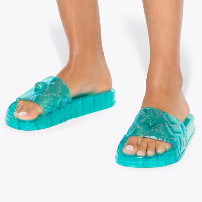 Kurt Geiger London Meena Jelly Slide - Green - view 2