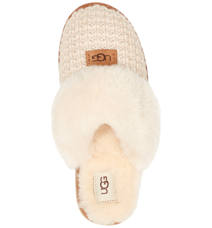 UGG® Women's Cozy Faux-Shearling Round Toe Slippers - Cream