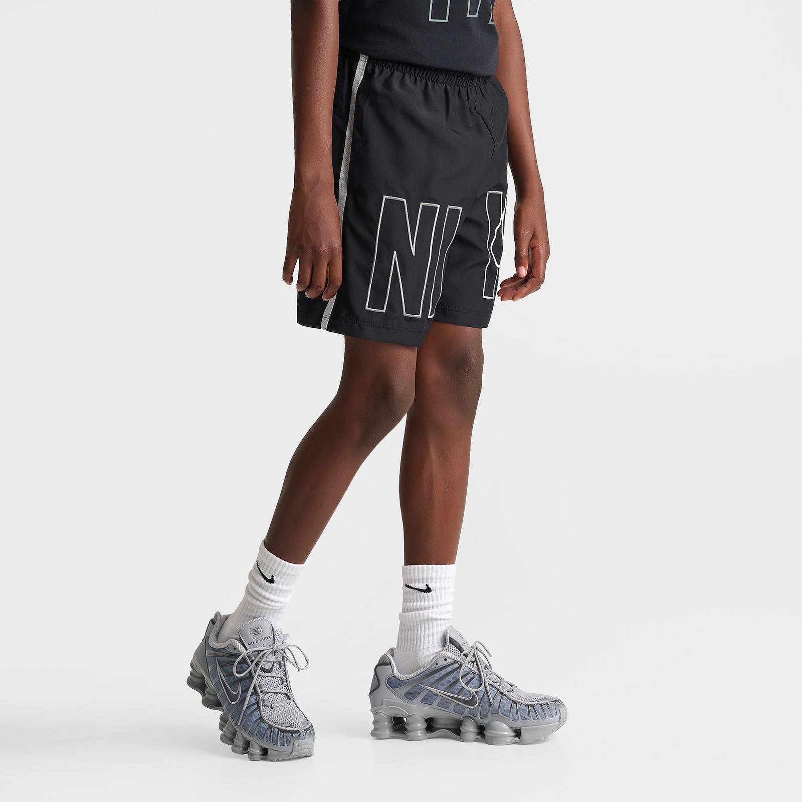 Big Kids' Nike Multi Dri-FIT Training Shorts - Black/White