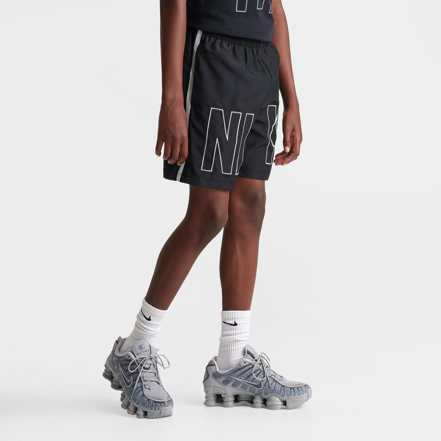 Big Kids' Nike Multi Dri-FIT Training Shorts - Black/White