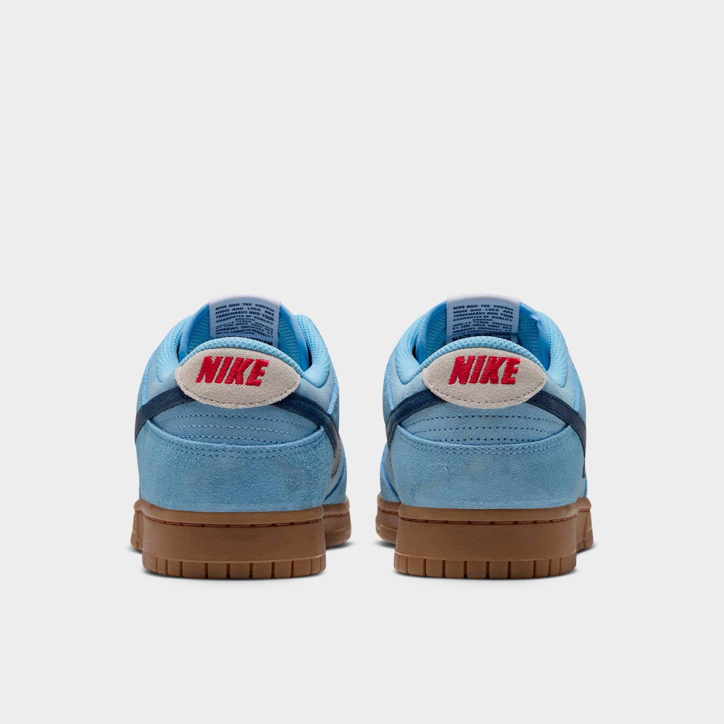 Men's Nithtke Dunk Low Retro Casual Shoes - Part 4 - Soft Blue/Summit White/University Red/Midnight Navy - Back view