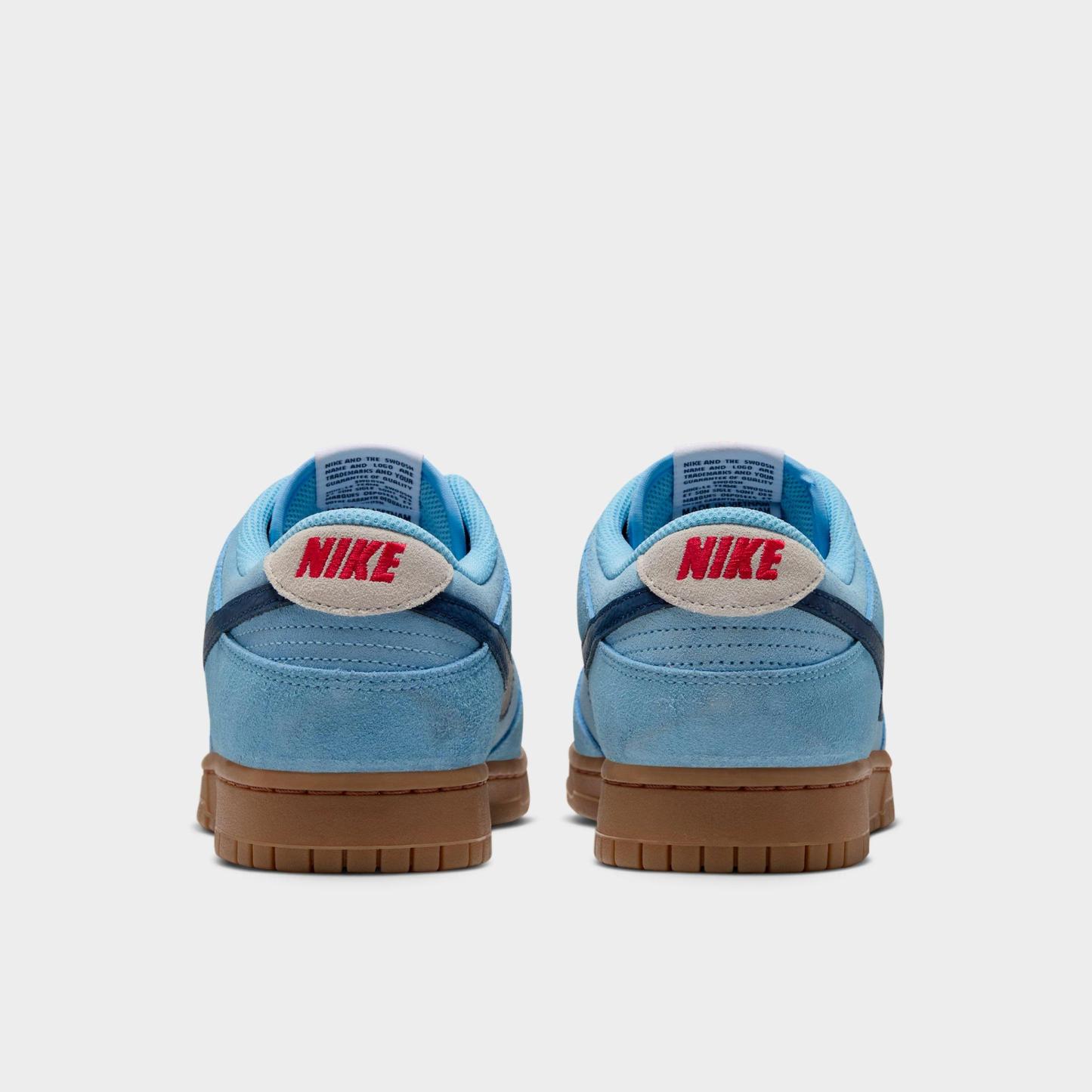 Men's Nithtke Dunk Low Retro Casual Shoes - Part 4 - Soft Blue/Summit White/University Red/Midnight Navy - Back view