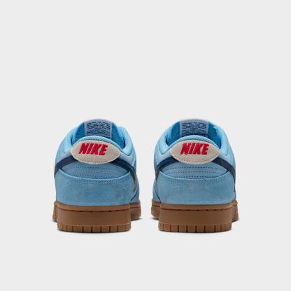 Men's Nithtke Dunk Low Retro Casual Shoes - Part 4 - Soft Blue/Summit White/University Red/Midnight Navy - Back view