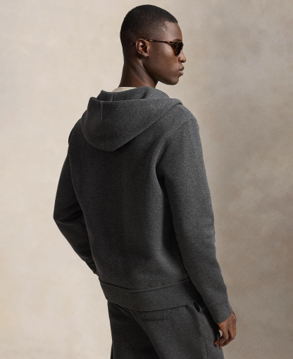 Polo Ralph Lauren Men's Double-Knit Full-Zip Hoodie - Windsor Heather/c1730