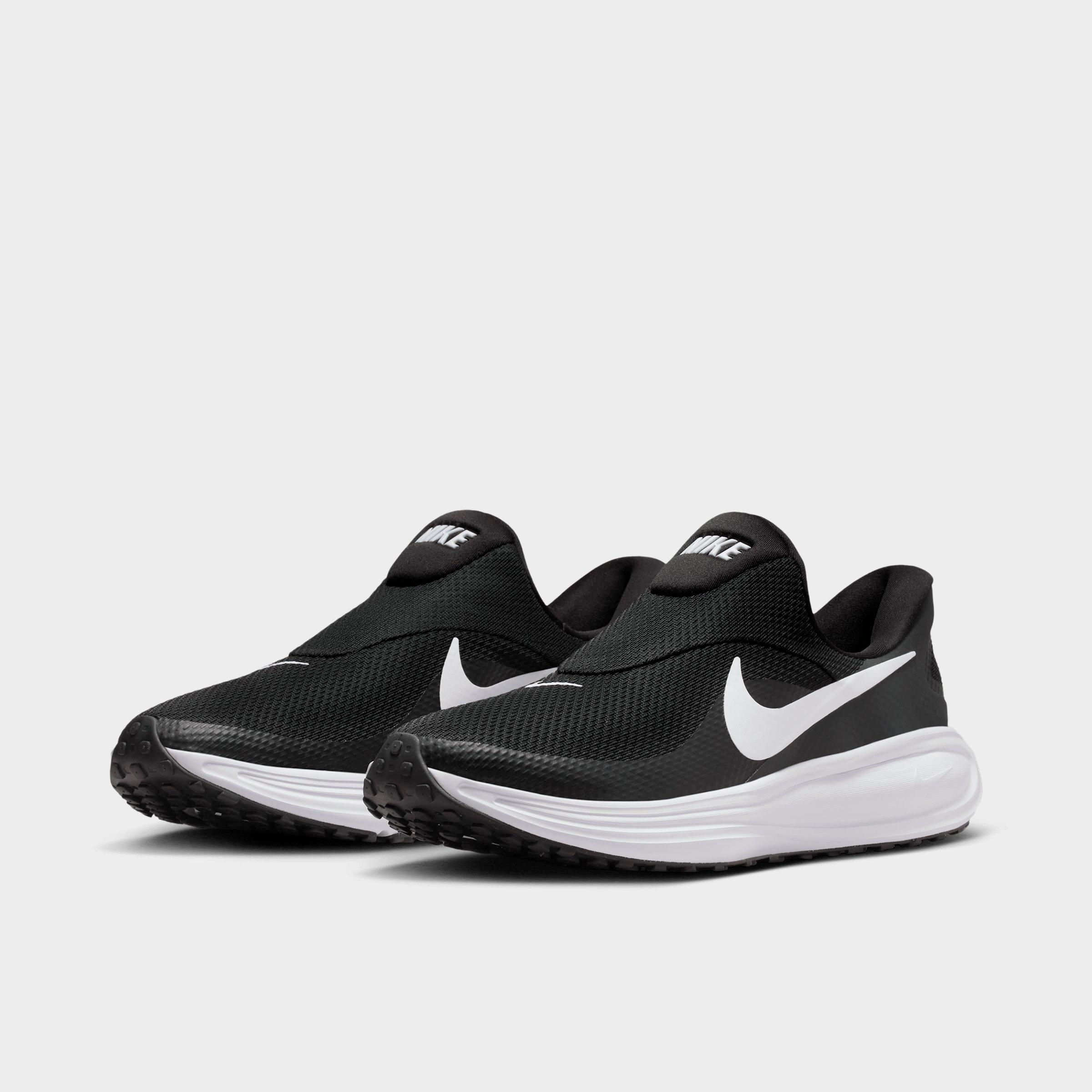 Men's Nithtke Revolution 8 EasyOn Running Shoes - Black/Anthracite/Wolf Grey/White (HQ2414-001) - Both shoes facing left