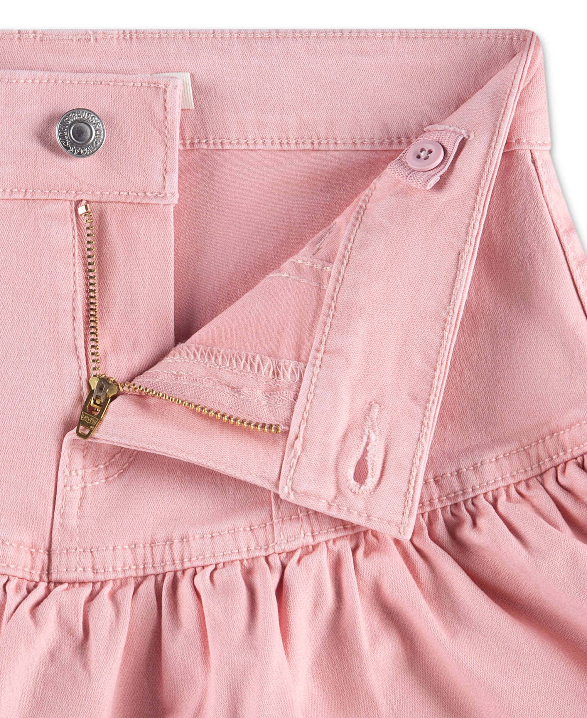 Levi's Girls' 7-16 Ruffled Scooter Skort - Powder Pink