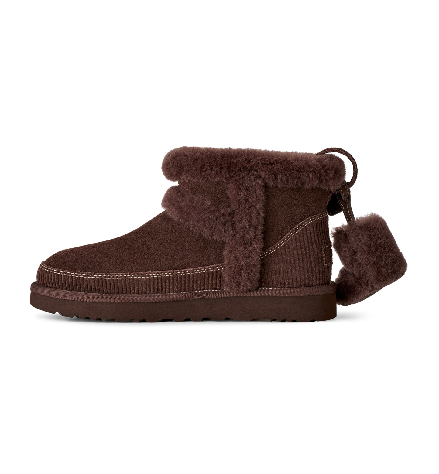 UGG® Women's Classic Mini Heritage Round Toe Booties - Burnt Cedar