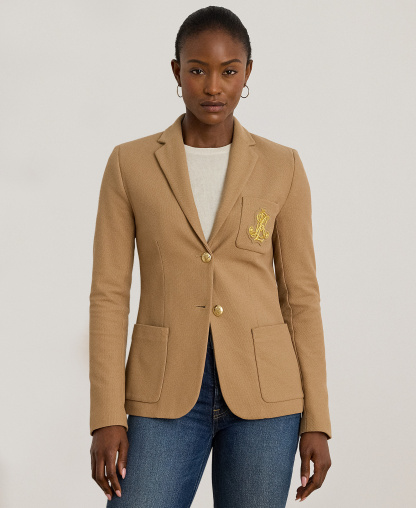 Lauren Ralph Lauren Bullion Jacquard Blazer - Classic Camel