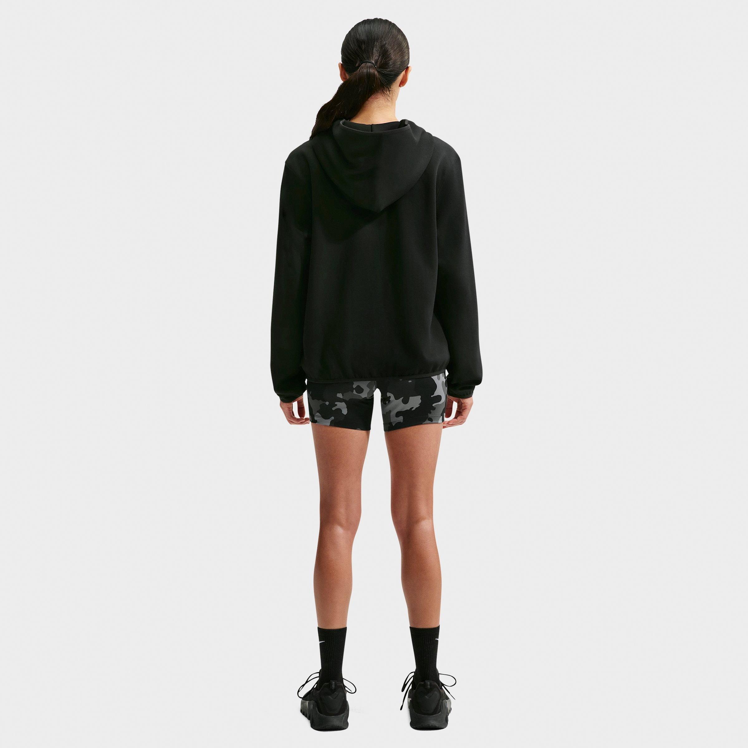 Women's Nithtke Studio Fleece Sport Dri-FIT Pullover Hoodie - Black/White