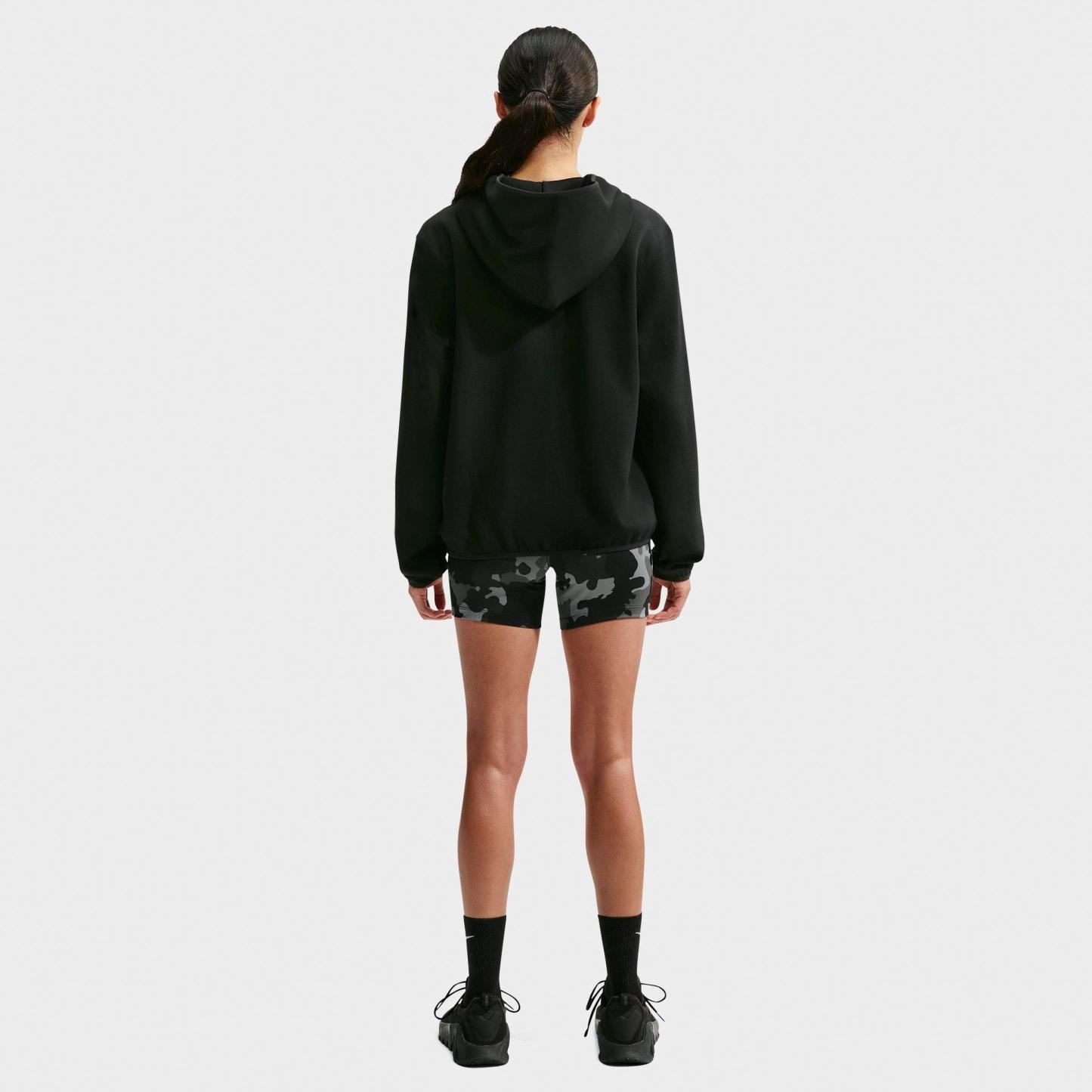 Women's Nithtke Studio Fleece Sport Dri-FIT Pullover Hoodie - Black/White