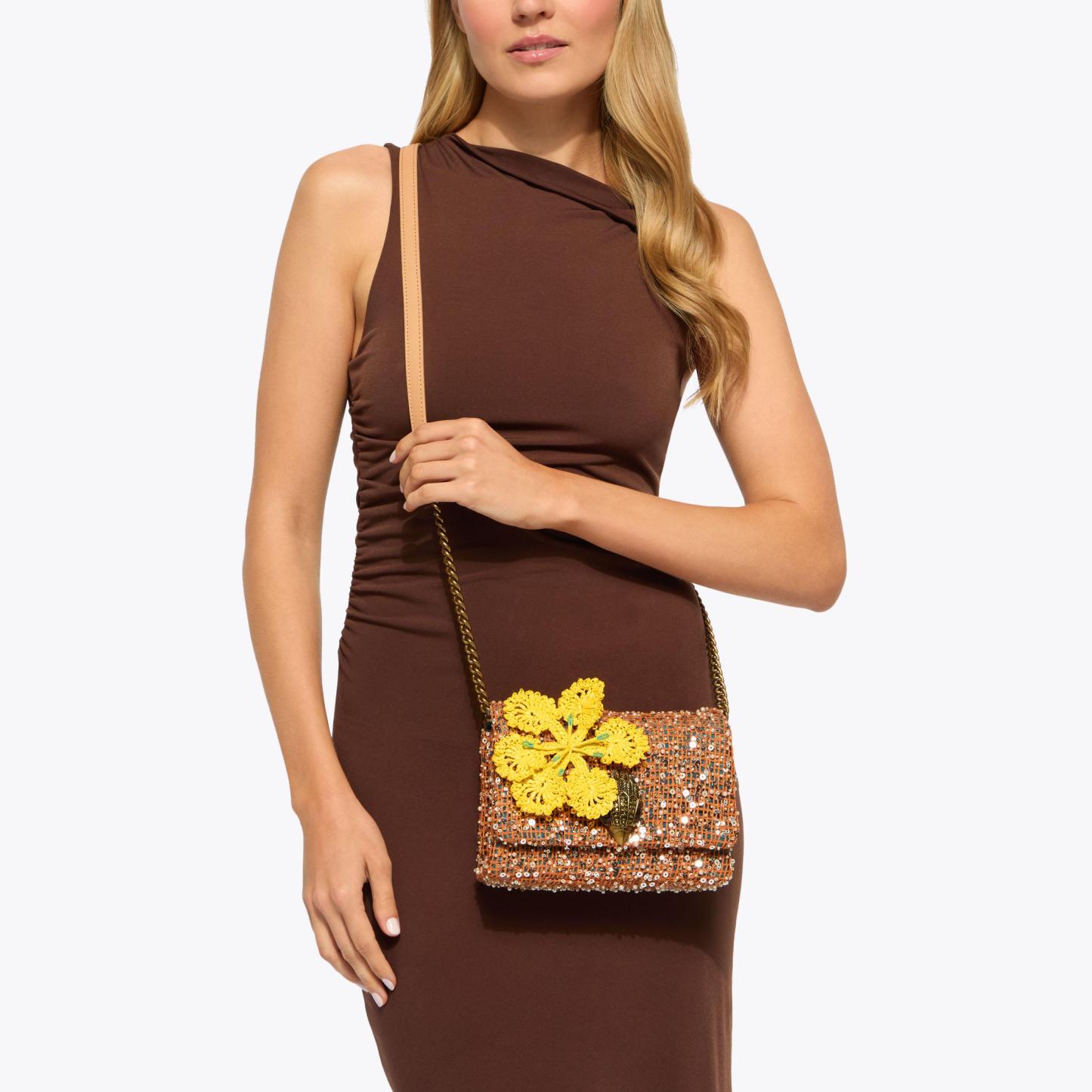 Kurt Geiger London Kurt's Cabana Mini Kensington Flap Bag - Multi Colored - view 7