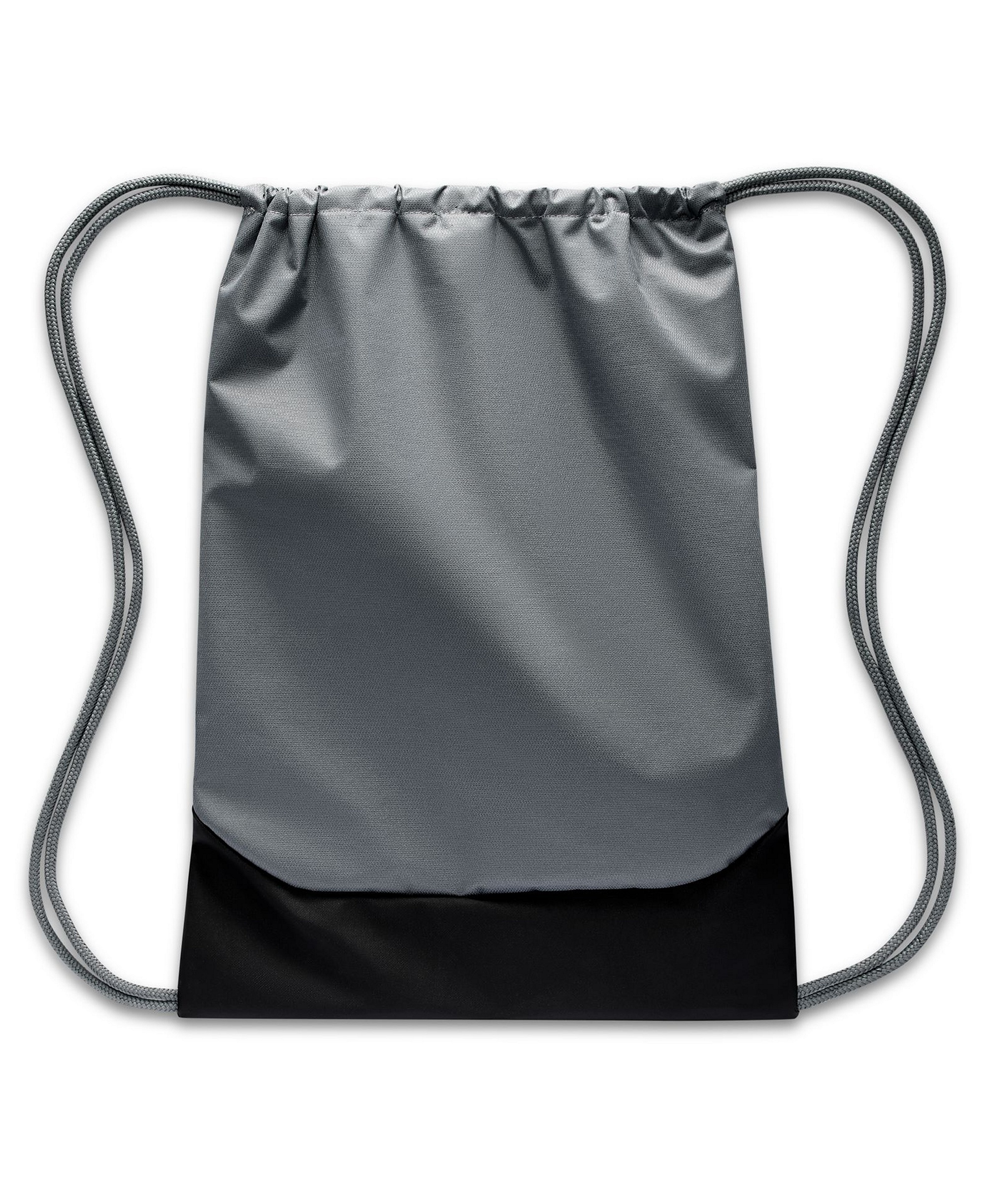 Nike Brasilia Drawstring Bag (18L) - Smoke Gray/Black