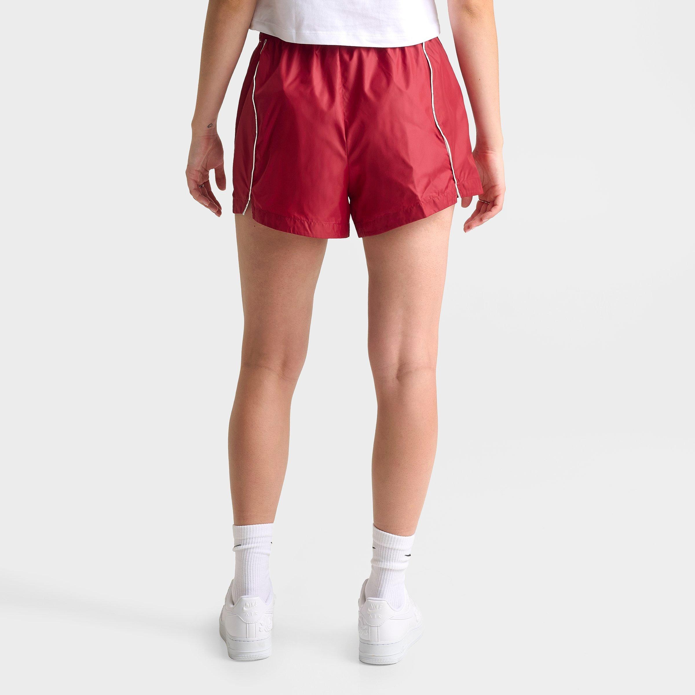 Women's Nithtke Sportswear Loose Mid-Rise Repel Woven Shorts - Tough Red/Sail/Sail