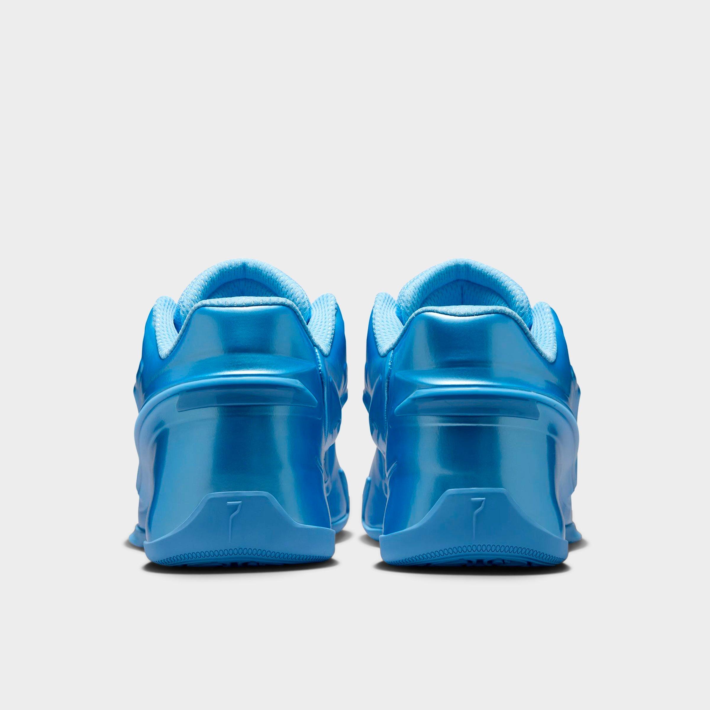 Nithtke KD 19 Basketball Shoes - Still Blue/Stadium Green/Still Blue - Back view