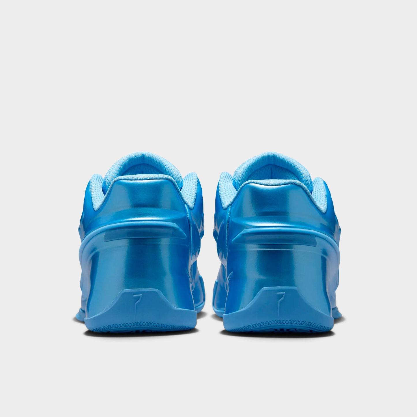 Nithtke KD 19 Basketball Shoes - Still Blue/Stadium Green/Still Blue - Back view