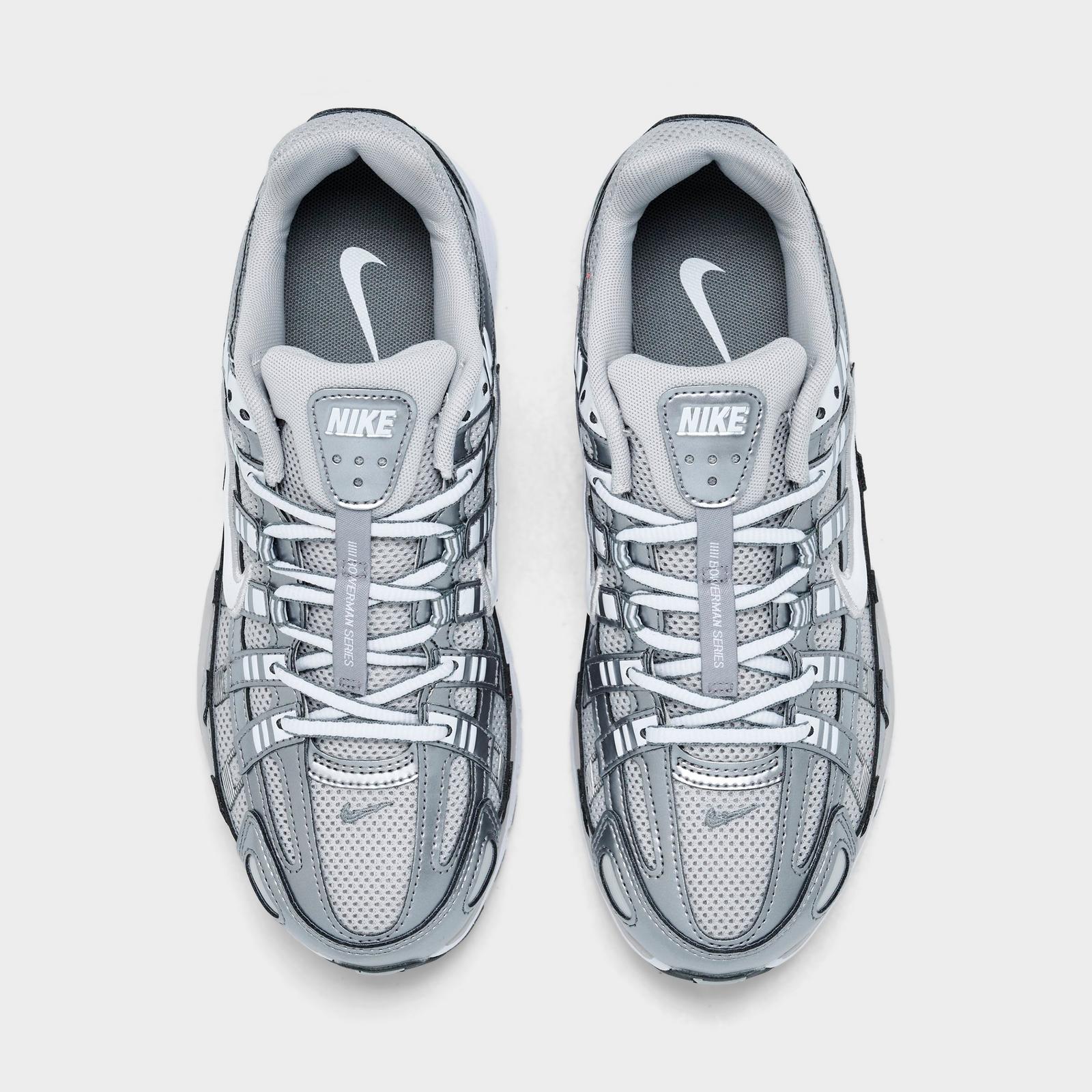 Women's Nike P-6000 Casual Shoes - Grey Fog/Metallic Cool Grey/Cool Grey/White