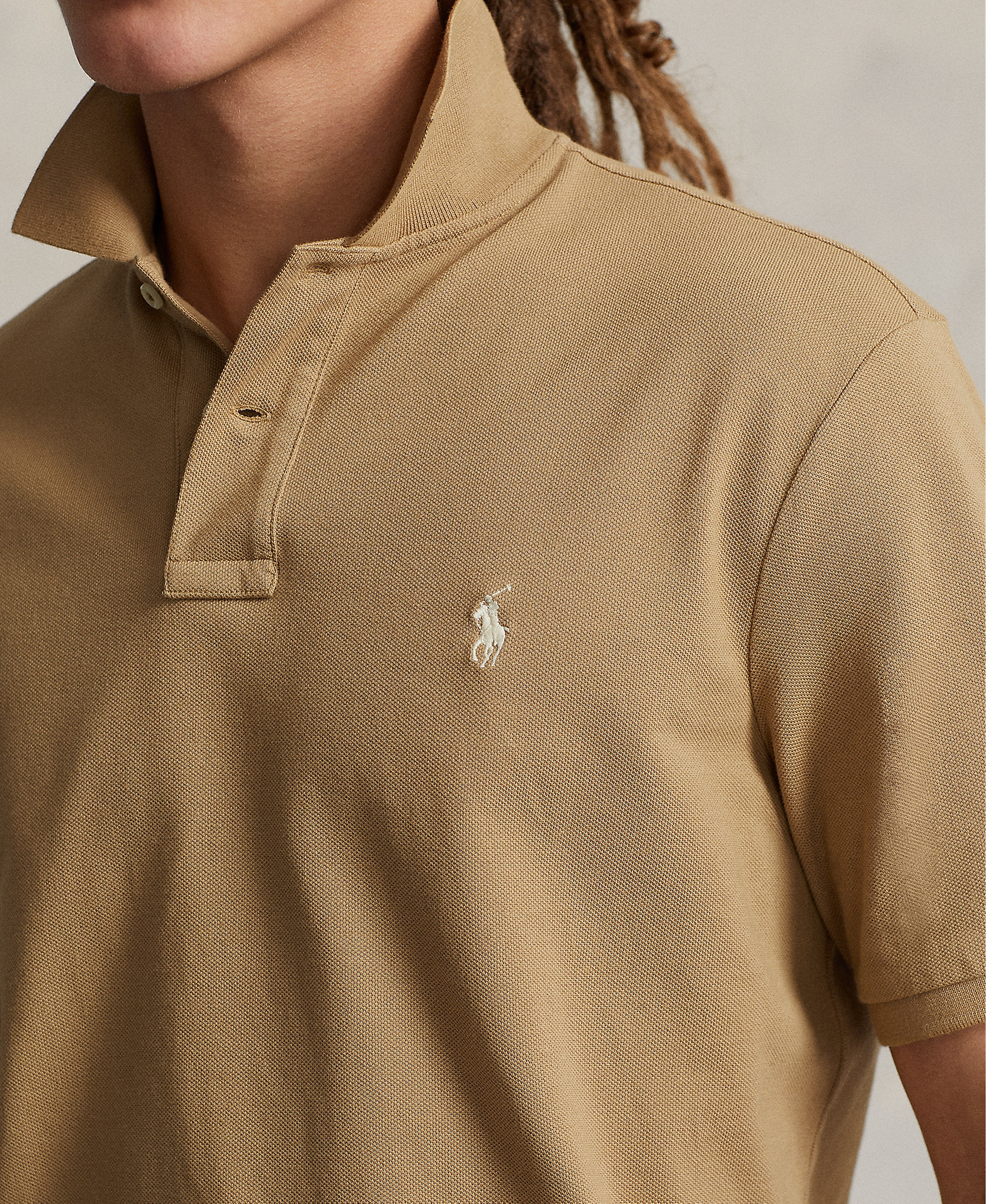 Polo Ralph Lauren Men's Classic-Fit Mesh Polo Shirt - Cafe Tan