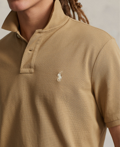 Polo Ralph Lauren Men's Classic-Fit Mesh Polo Shirt - Cafe Tan