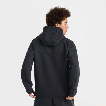 Men's Nike Tech Fleece Windrunner Full-Zip Hoodie - Black/Black (HV0949-010)