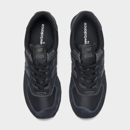 Men's New Balance 574 Core Casual Shoes - Black/Black - view 5