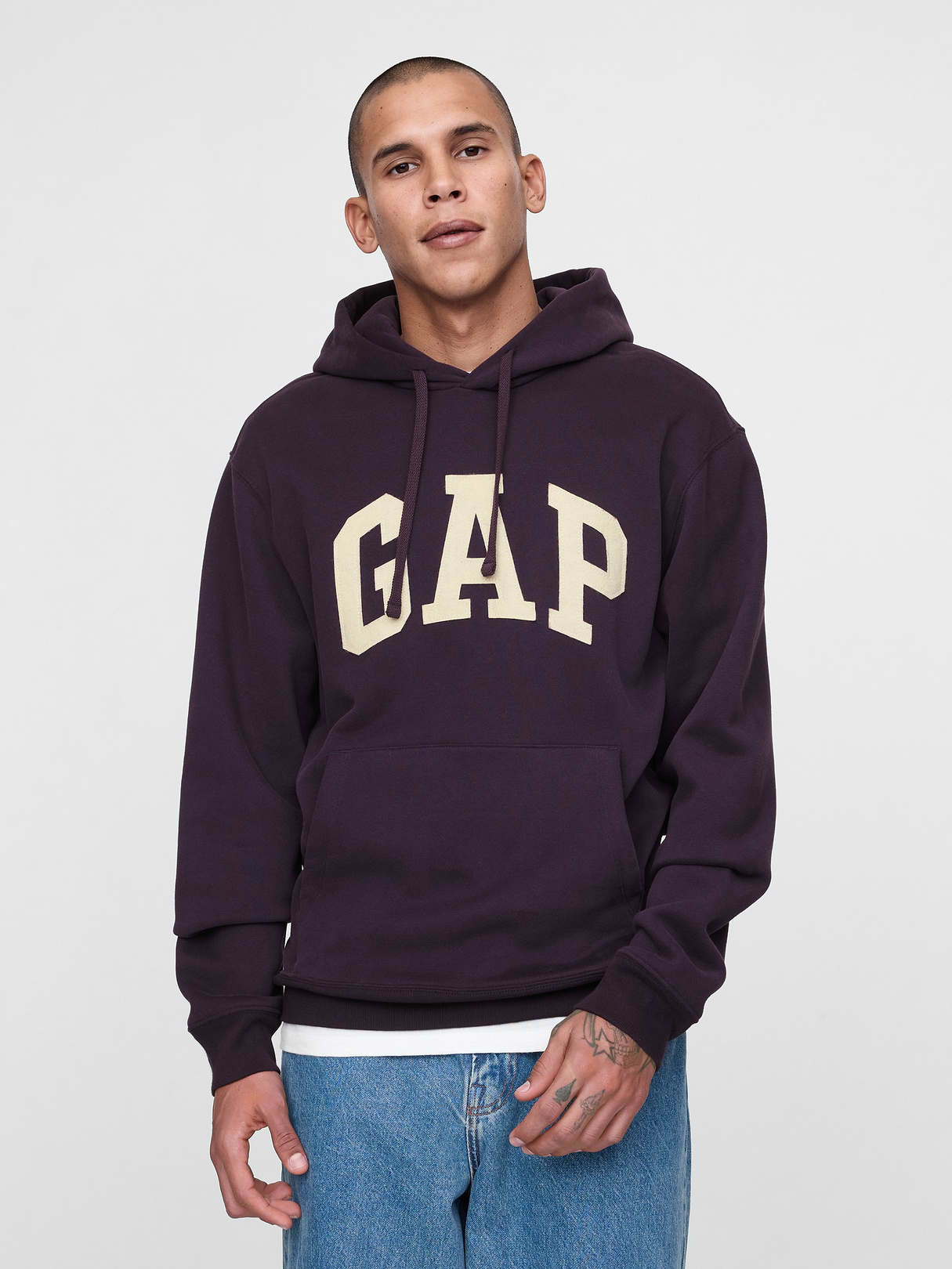 Adult VintageSoft Arch Logo Hoodie - sugar plum