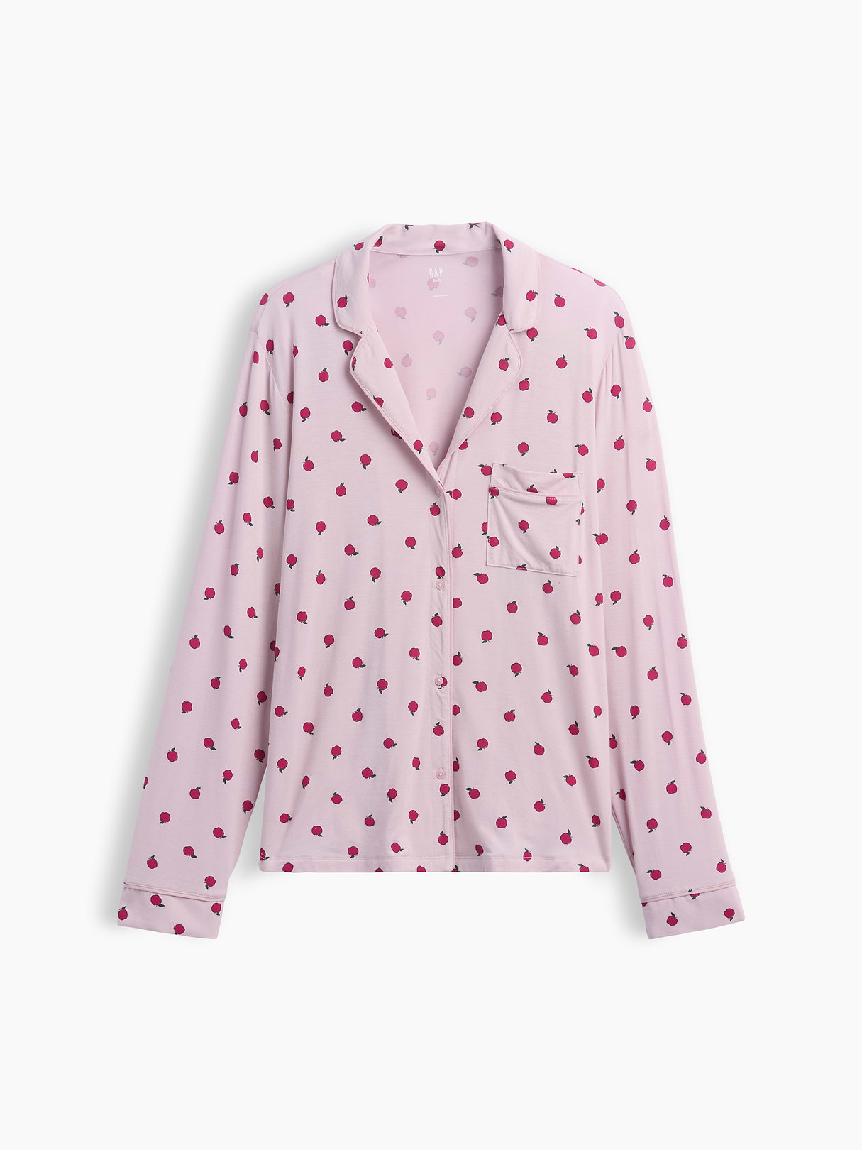 SoftMade Modal PJ Top - Pink apple print