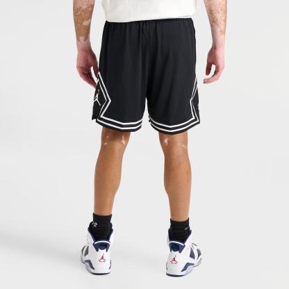 Men's Jordan Sport Dri-FIT Mesh Diamond Shorts - Black/White/White - view 4