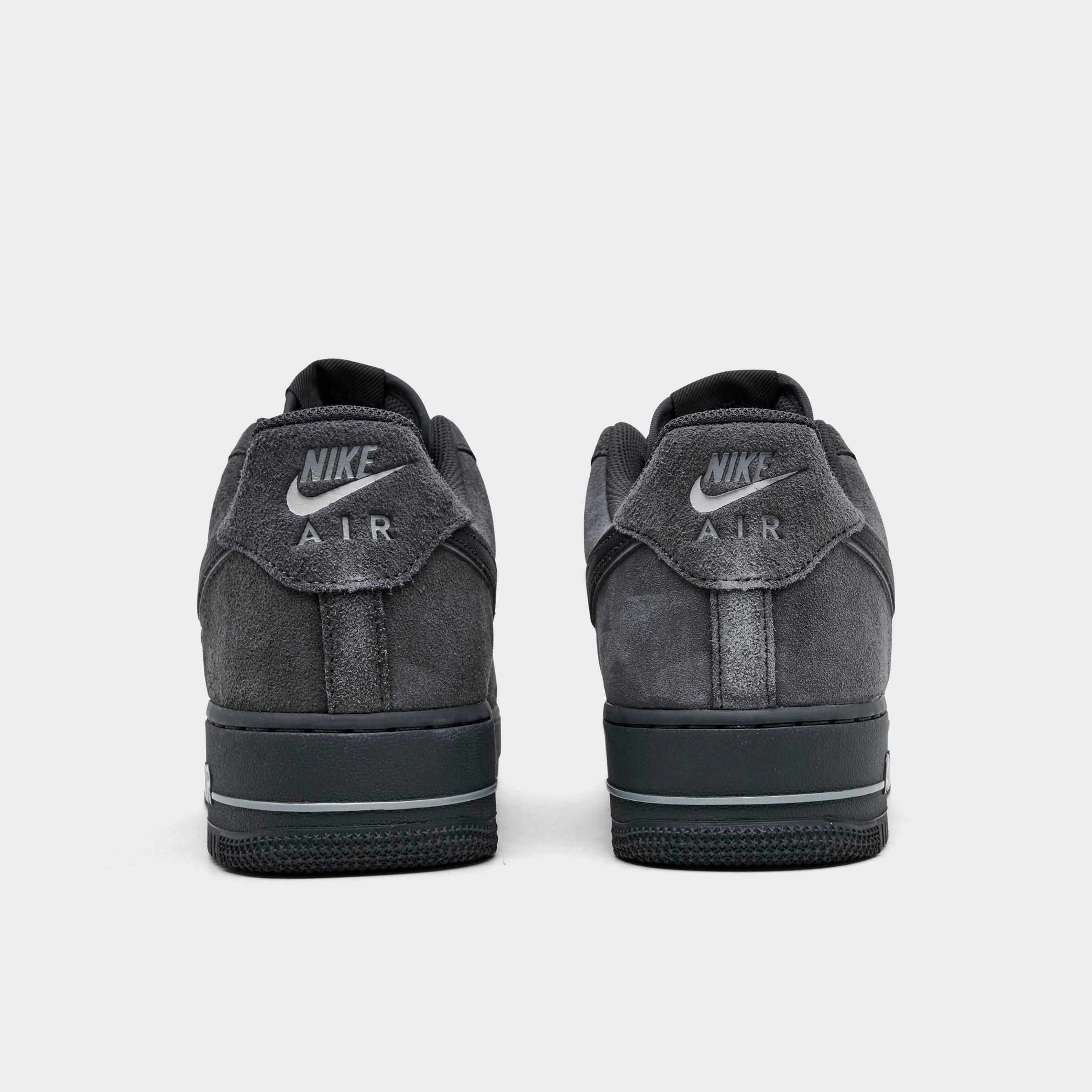 Men's Nithtke Air Force 1 '07 LV8 Casual Shoes - Part 2 - Anthracite/Anthracite - Back view