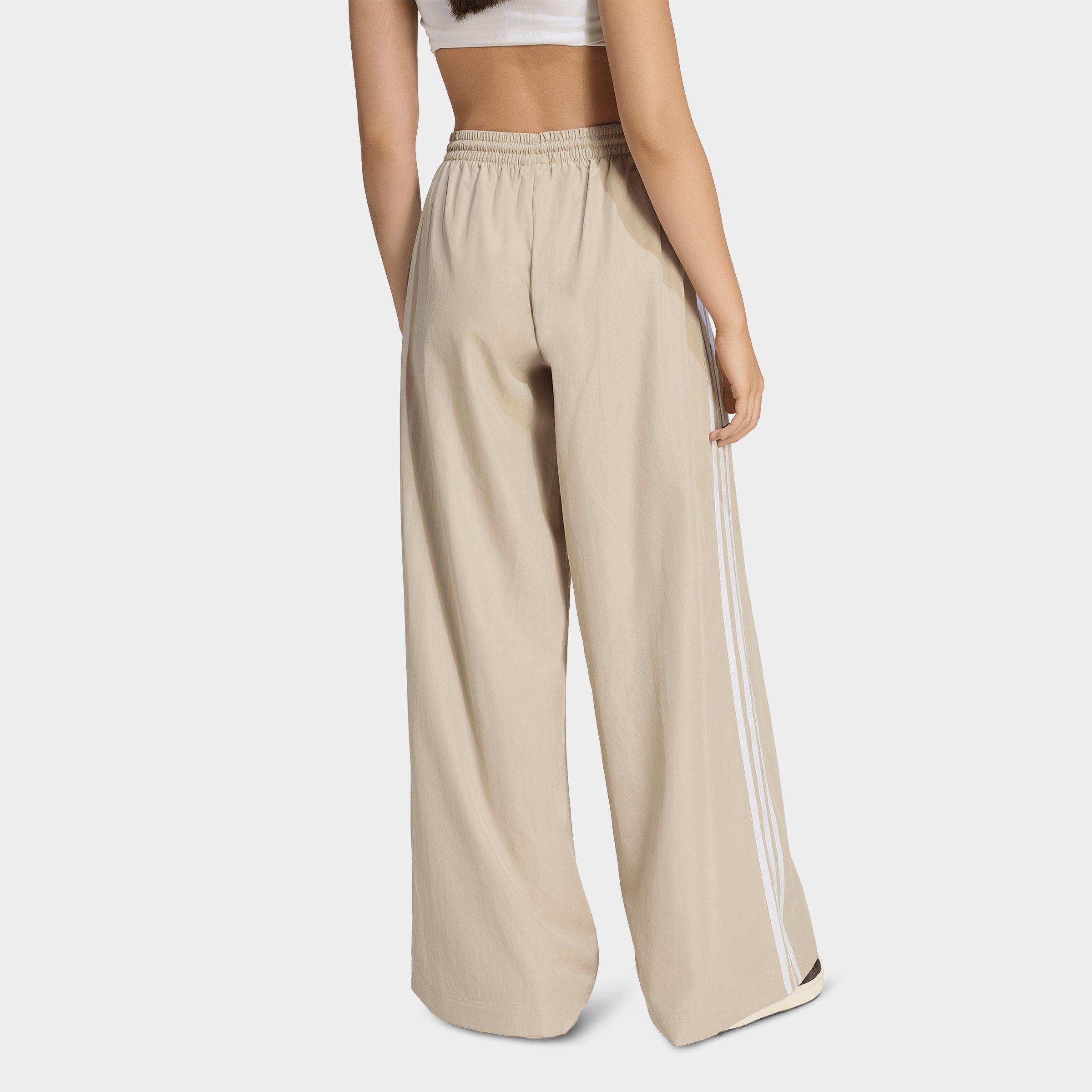 Women's adidas Originals Firebird Adilenium Woven Track Pants - Khaki Three/White