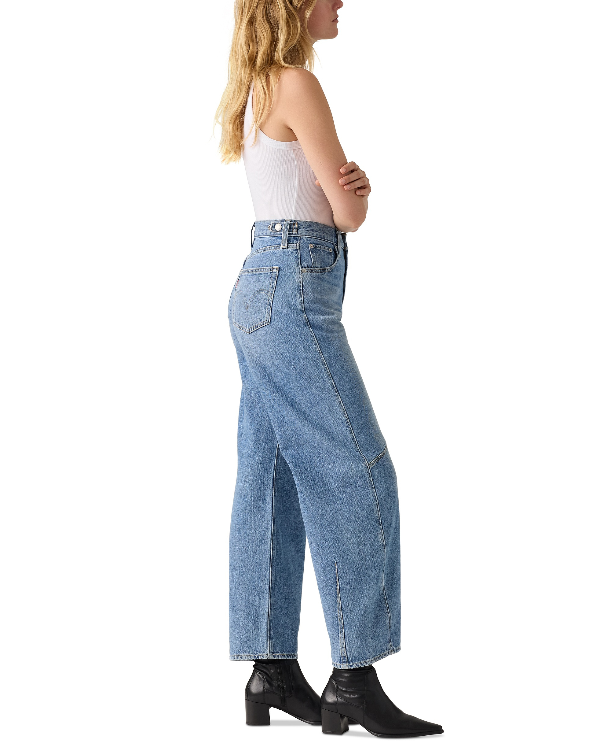 Levi's Women's Cinch High-Rise Barrel-Leg Jeans - Let Love In