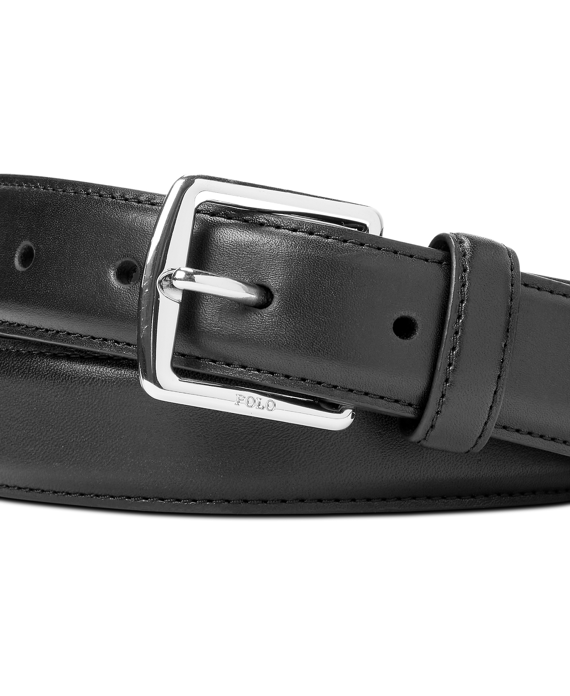 Polo Ralph Lauren Men's Full-Grain Leather Dress Belt - Black