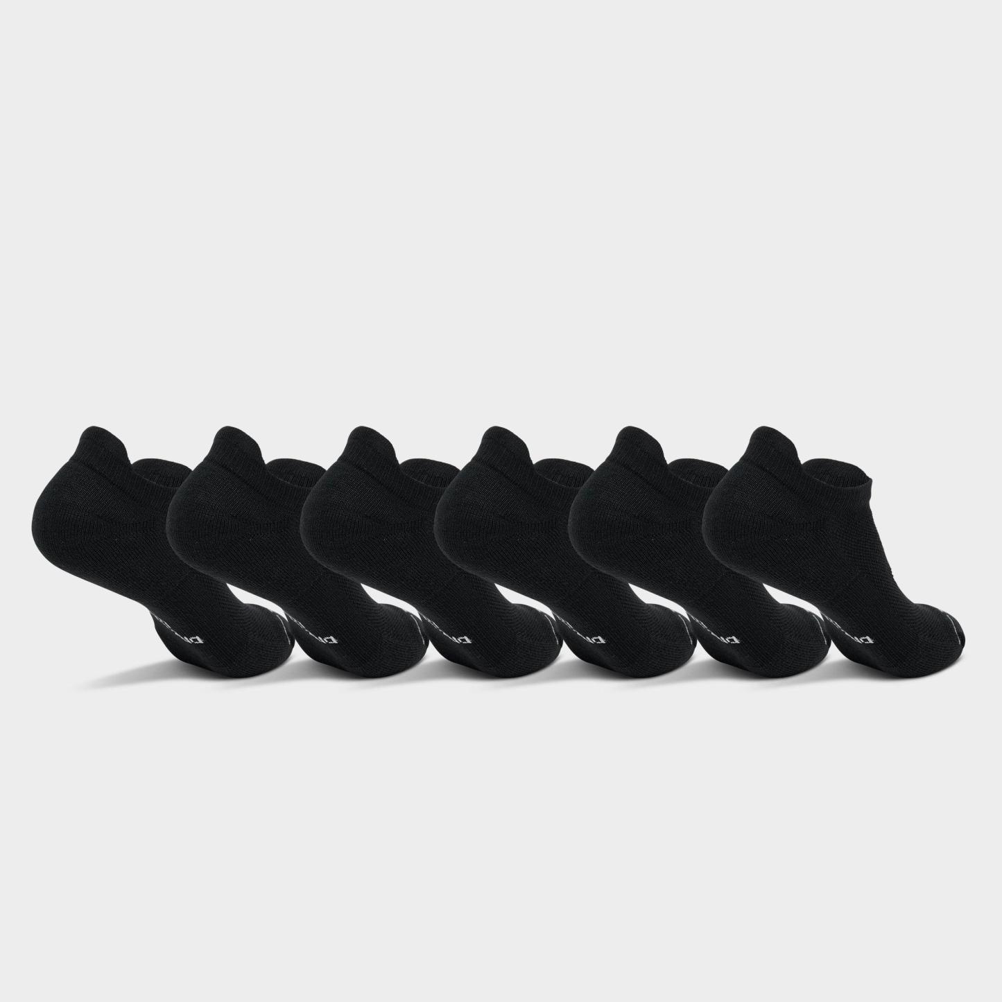 Nithtke Everyday Elevated No-Show Socks (6-Pack) - Black/White