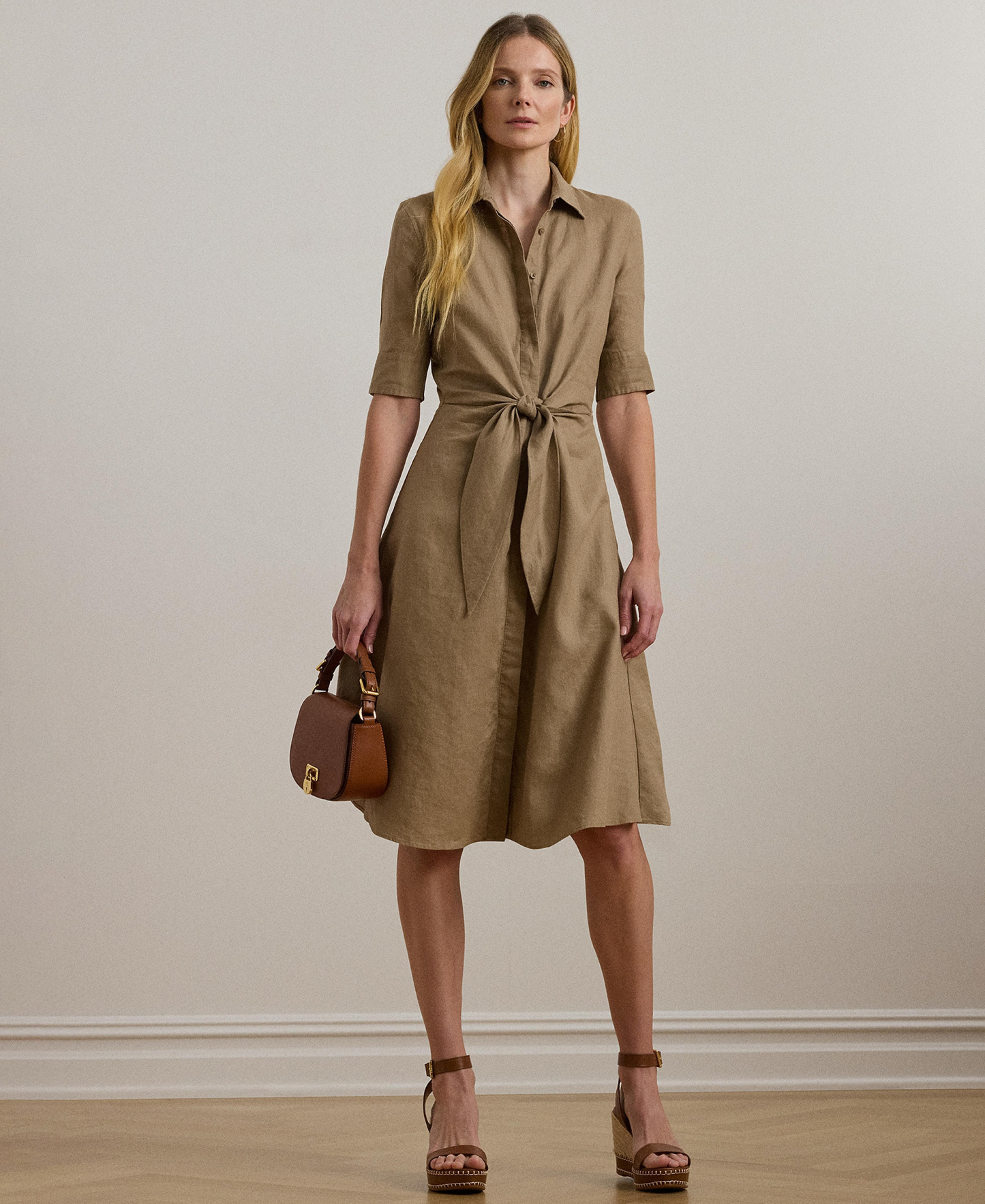 Lauren Ralph Lauren 100% Linen Shirt Dress