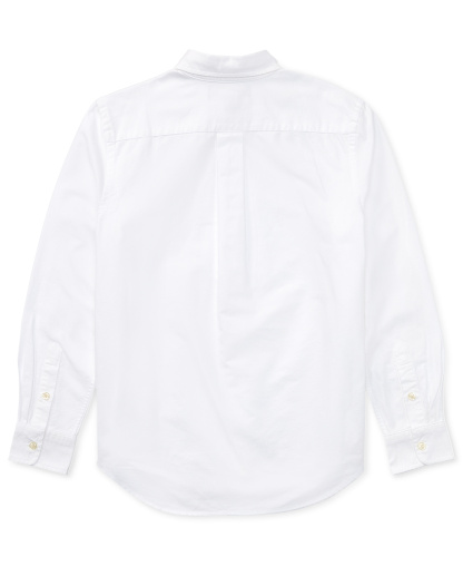 Polo Ralph Lauren 8-20 Boys' Embroidered Pony Logo Cotton Oxford Shirt - White