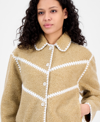 UGG Women's Ellison Fluff Shell Jacket - Sand Heather