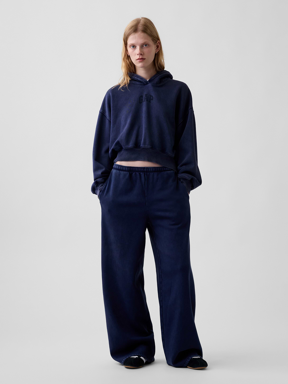 VintageSoft Baggy Sweatpants - Tapestry navy blue